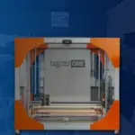 BigRep ONE.5 3D printer on blue background at Impac Additive 3D