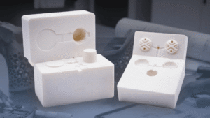 Two ceramic injection molds 3D printed by IA3D using their precision photopolymer capabilities
